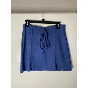 Suede skirt